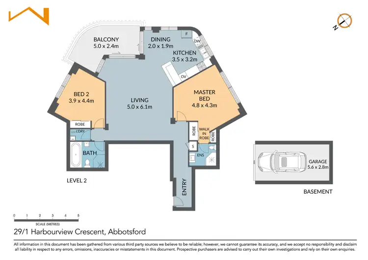 Floorplan of Homely apartment listing, 29/1 Harbourview Crescent, Abbotsford NSW 2046