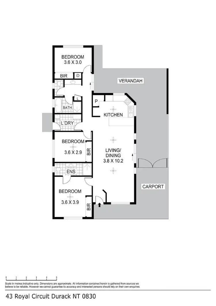 Floorplan of Homely house listing, 43 Royal Circuit, Durack NT 830