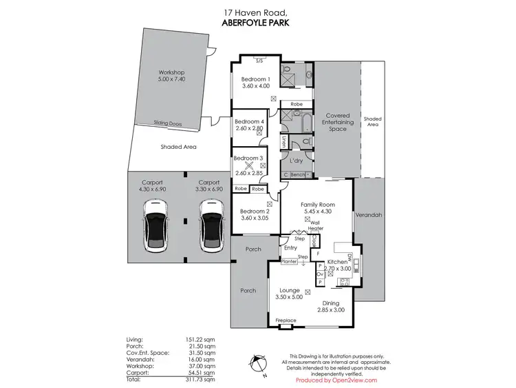 Floorplan of Homely house listing, 17 Haven Road, Aberfoyle Park SA 5159