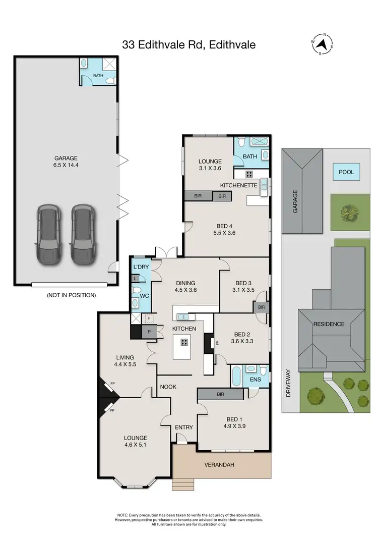 Floorplan of Homely house listing, 33 Edithvale Road, Edithvale VIC 3196