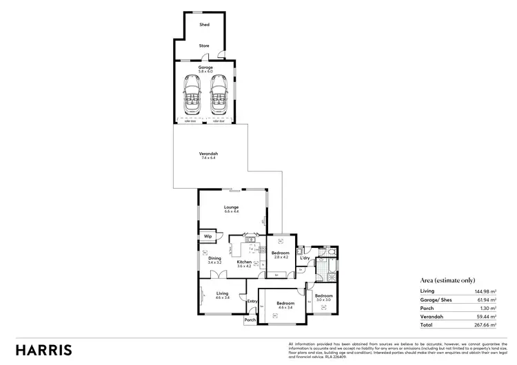 Floorplan of Homely house listing, 12 Mimosa Avenue, Blackwood SA 5051