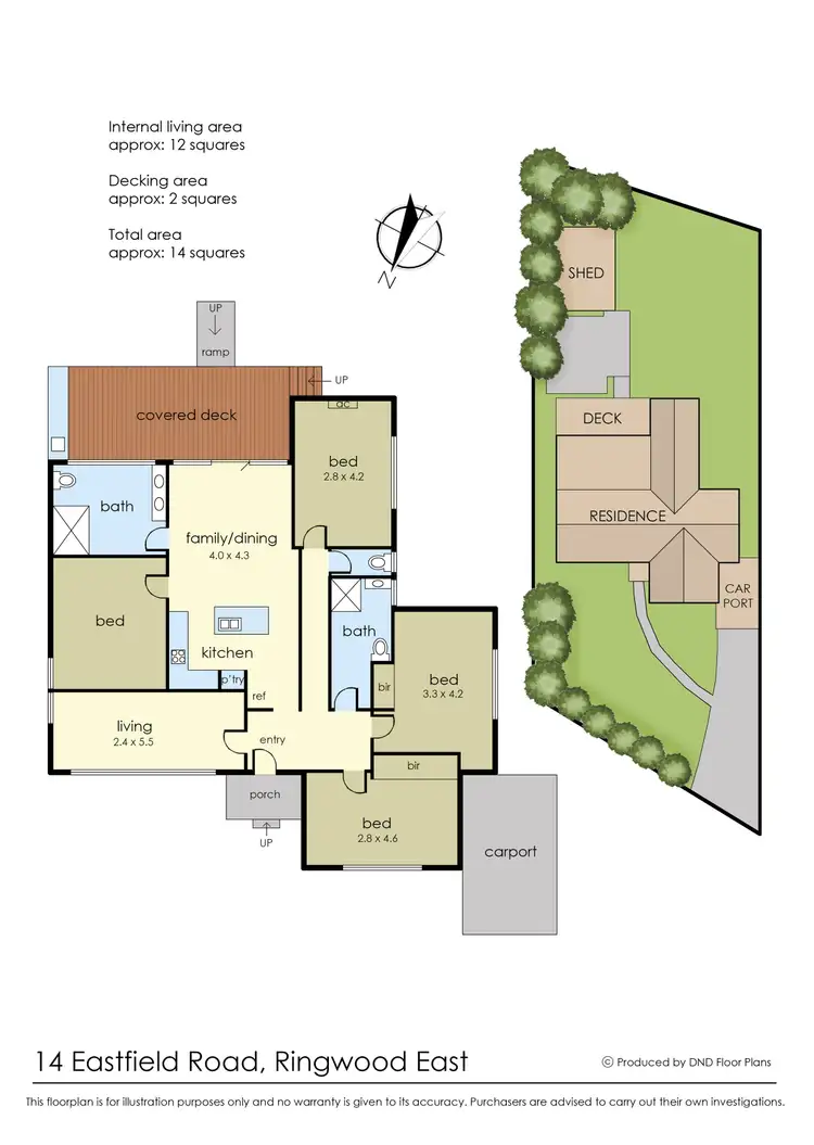 Floorplan of Homely house listing, 14 Eastfield Road, Ringwood East VIC 3135