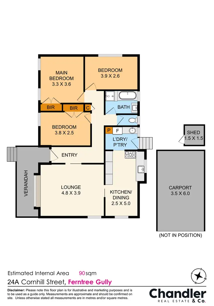 Floorplan of Homely house listing, 24A Cornhill Street, Ferntree Gully VIC 3156