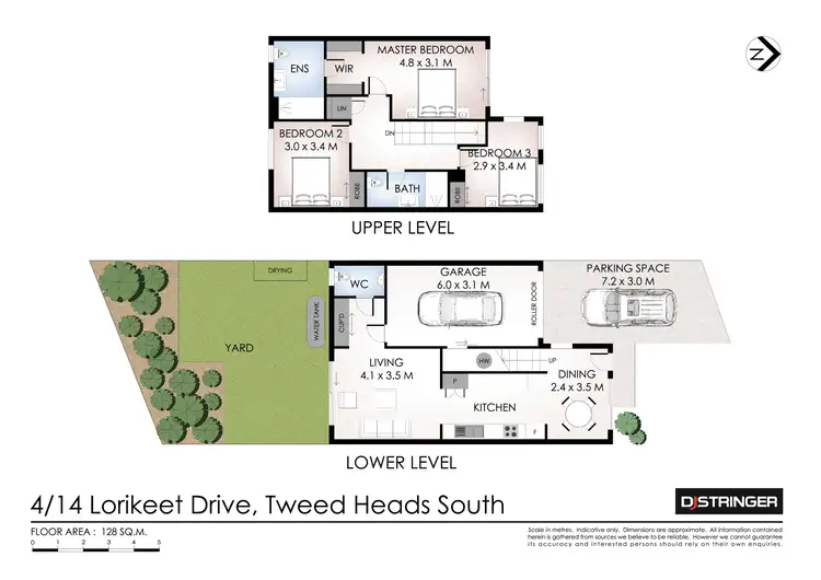 Floorplan of Homely unit listing, 4/14 Lorikeet Drive, Tweed Heads South NSW 2486