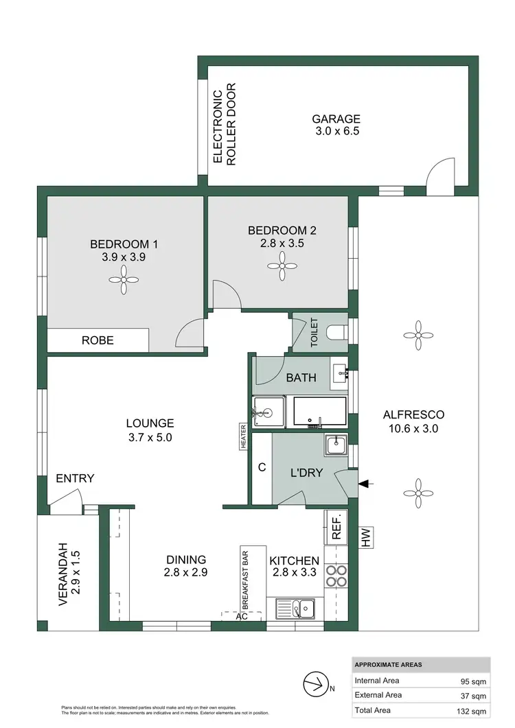 Floorplan of Homely unit listing, 4/5 Herbert Street, Plympton Park SA 5038