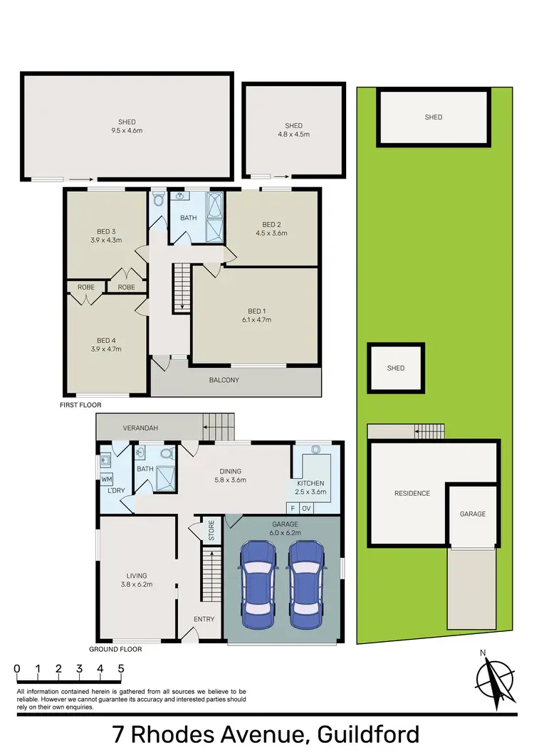 Floorplan of Homely house listing, 7 Rhodes Avenue, Guildford NSW 2161