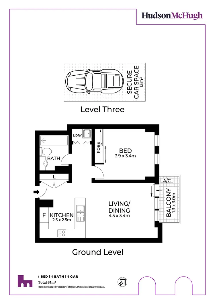 Floorplan of Homely unit listing, 313/1 Phillip Street, Petersham NSW 2049