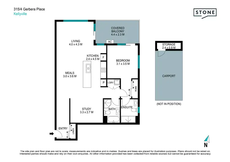 Floorplan of Homely unit listing, 315/4 Gerbera Place, Kellyville NSW 2155