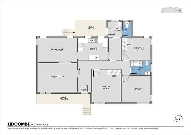 Floorplan of Homely house listing, 14 Gillivers Place, Lidcombe NSW 2141