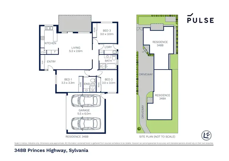 Floorplan of Homely semi-detached listing, 348b Princes Highway, Sylvania NSW 2224