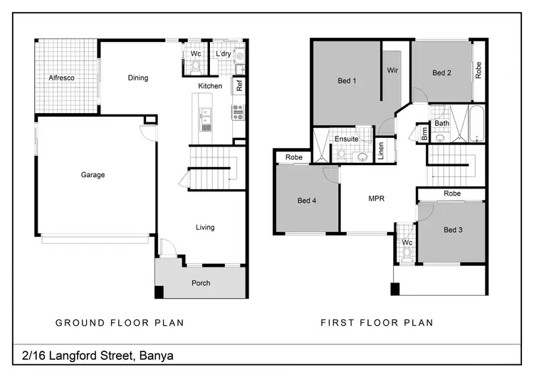 Floorplan of Homely semi-detached listing, 2/33 Linderman Crescent, Banya QLD 4551