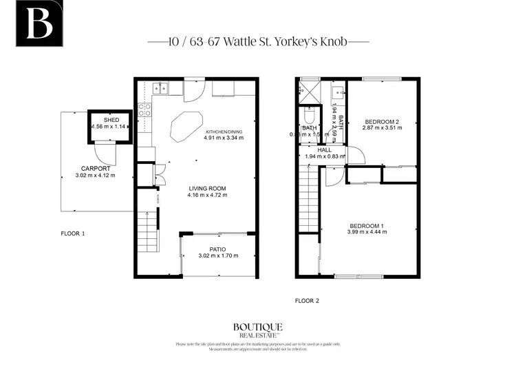 Floorplan of Homely townhouse listing, 10/63-67 Wattle Street, Yorkeys Knob QLD 4878