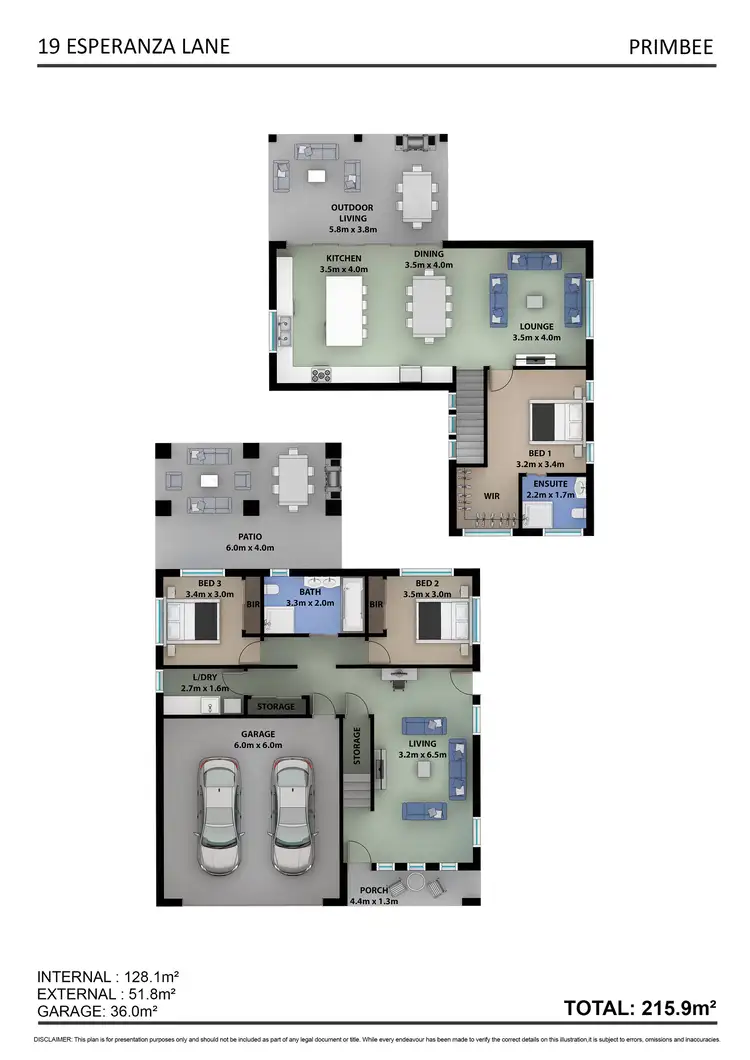 Floorplan of Homely house listing, 19 Esperanza Lane, Primbee NSW 2502