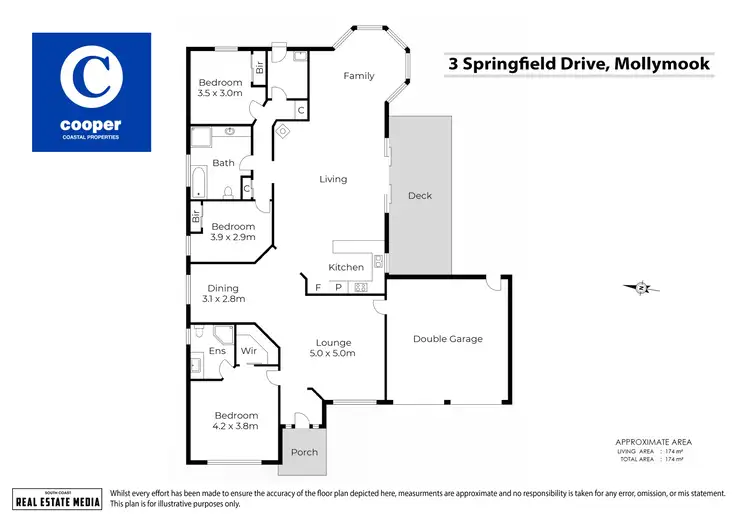 Floorplan of Homely house listing, 3 Springfield Drive, Mollymook NSW 2539