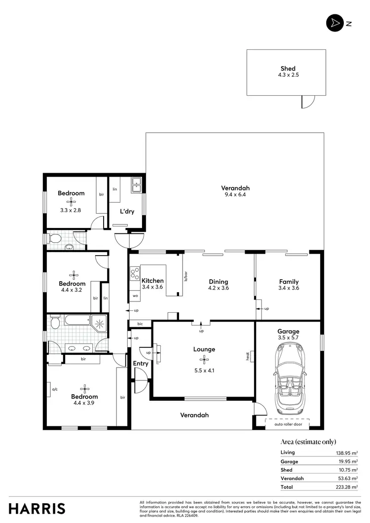 Floorplan of Homely house listing, 8 Mepsted Crescent, Athelstone SA 5076