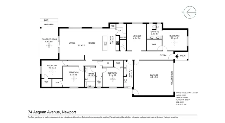 Floorplan of Homely house listing, 74 Aegean Avenue, Newport QLD 4020