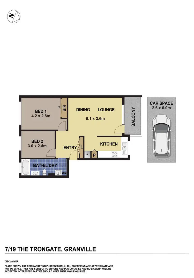Floorplan of Homely unit listing, 7/19-21 The Trongate, Granville NSW 2142