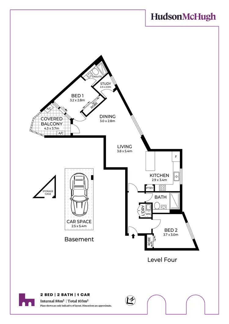 Floorplan of Homely unit listing, 404/2 Thomas Street, Ashfield NSW 2131