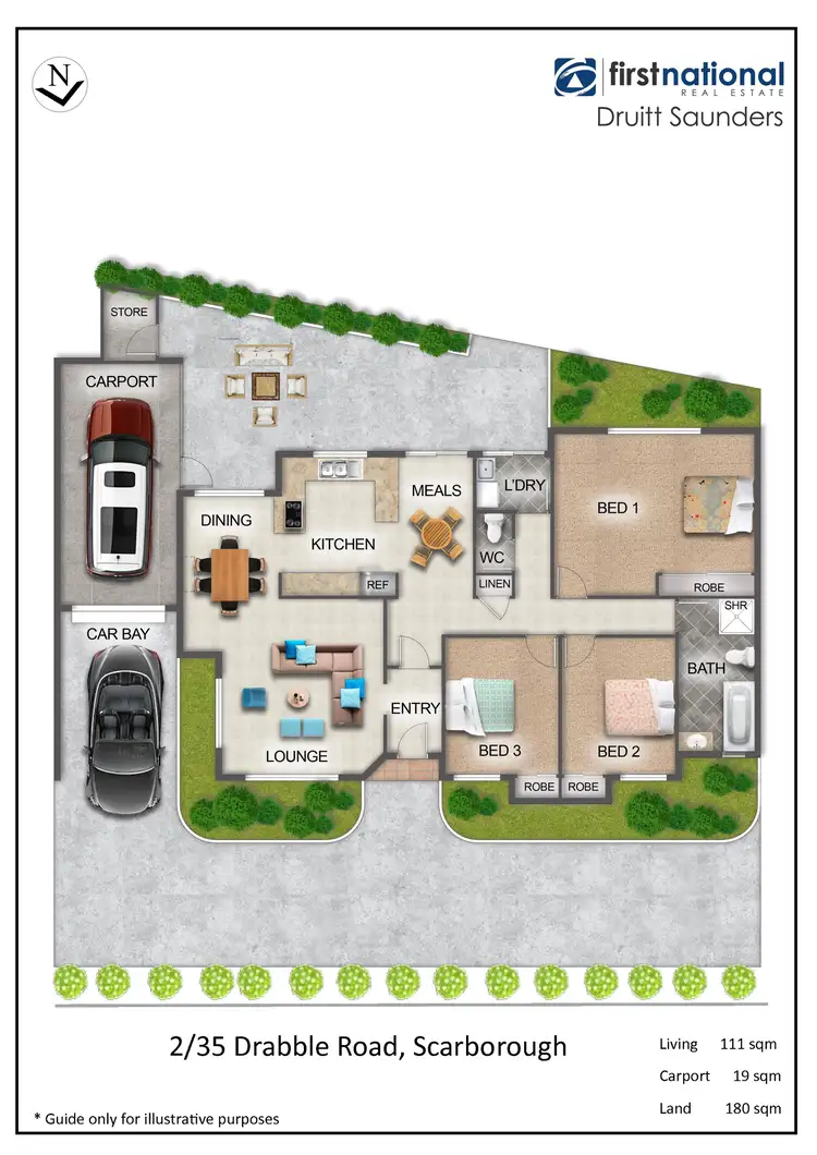 Floorplan of Homely villa listing, 2/35 Drabble Road, Scarborough WA 6019
