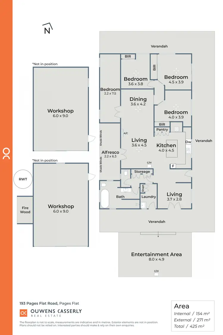 Floorplan of Homely rural property listing, 193 Pages Flat Road, Pages Flat SA 5172