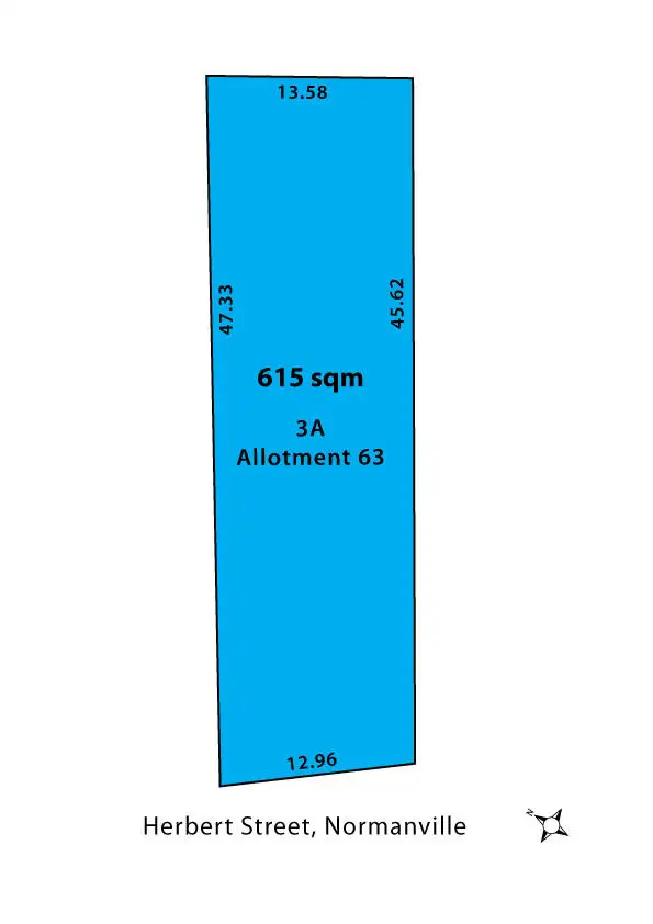 Floorplan of Homely land listing, 3A Herbert Street, Normanville SA 5204