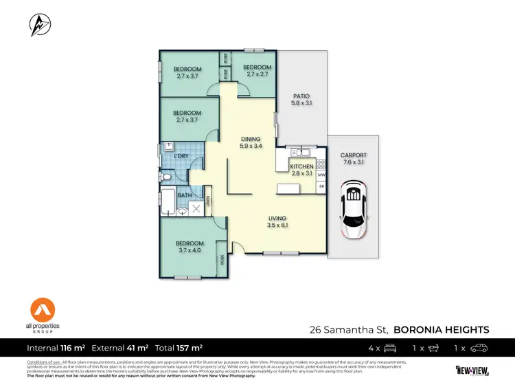 Floorplan of Homely house listing, 26 Samantha Street, Boronia Heights QLD 4124