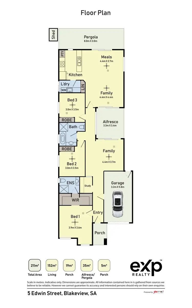 Floorplan of Homely house listing, 5 Edwin Street, Blakeview SA 5114