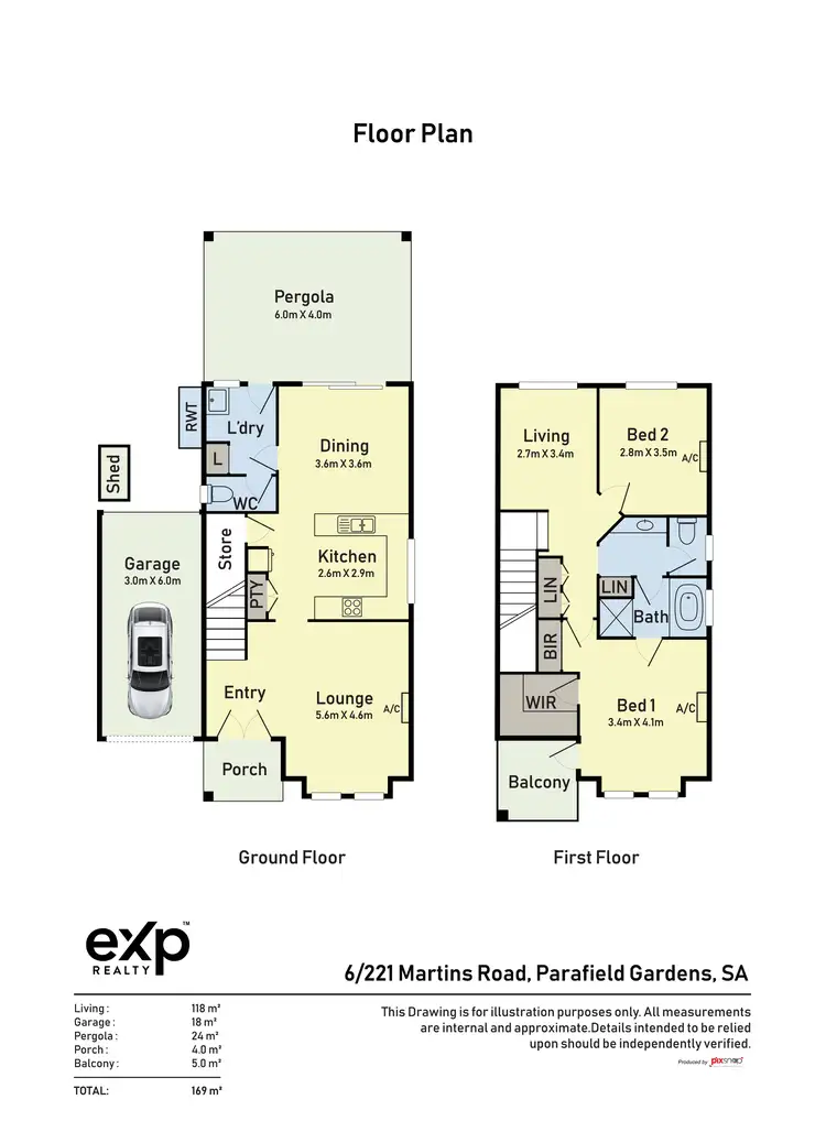 Floorplan of Homely house listing, 6/221 Martins Road, Parafield Gardens SA 5107