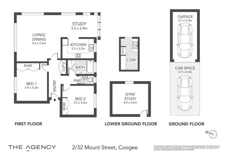 Floorplan of Homely apartment listing, 2/32 Mount Street, Coogee NSW 2034