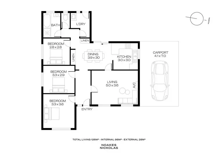 Floorplan of Homely house listing, 10 Hub Drive, Aberfoyle Park SA 5159