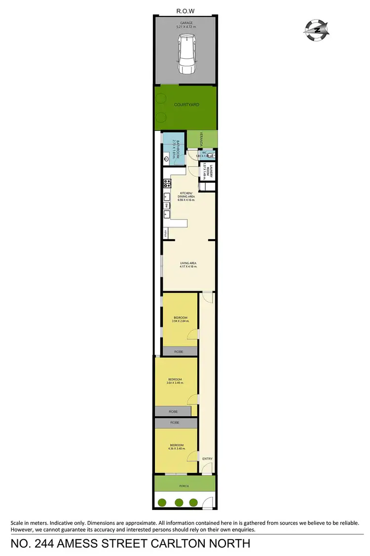 Floorplan of Homely house listing, 244 Amess Street, Carlton North VIC 3054
