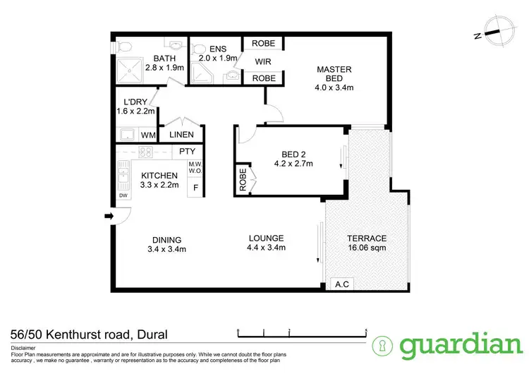 Floorplan of Homely apartment listing, 56/50 Kenthurst Road, Dural NSW 2158