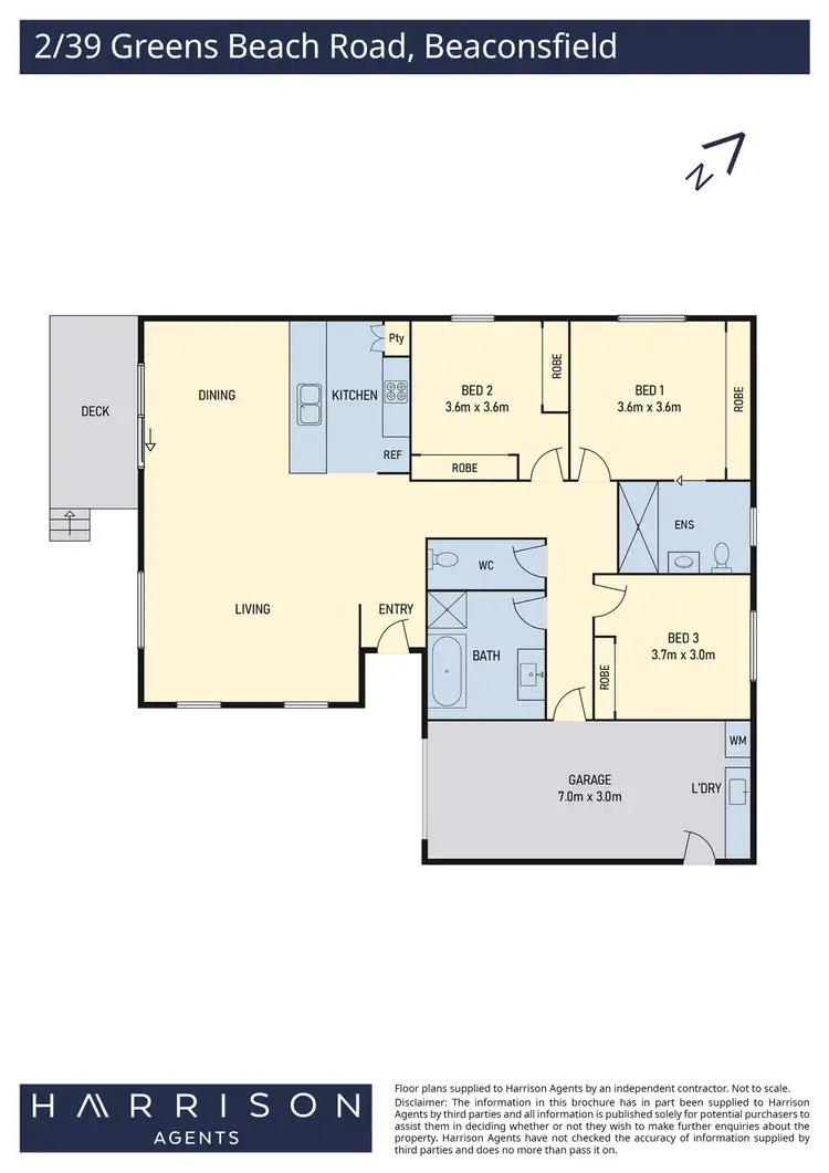 Floorplan of Homely unit listing, 2/39 Greens Beach Road, Beaconsfield TAS 7270
