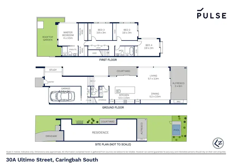 Floorplan of Homely semi-detached listing, 30a Ultimo Street, Caringbah South NSW 2229