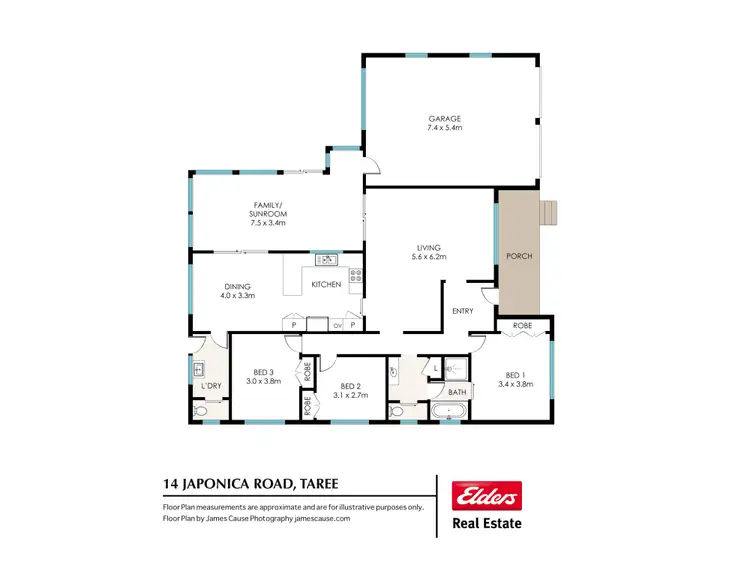 Floorplan of Homely house listing, 14 Japonica Road, Taree NSW 2430
