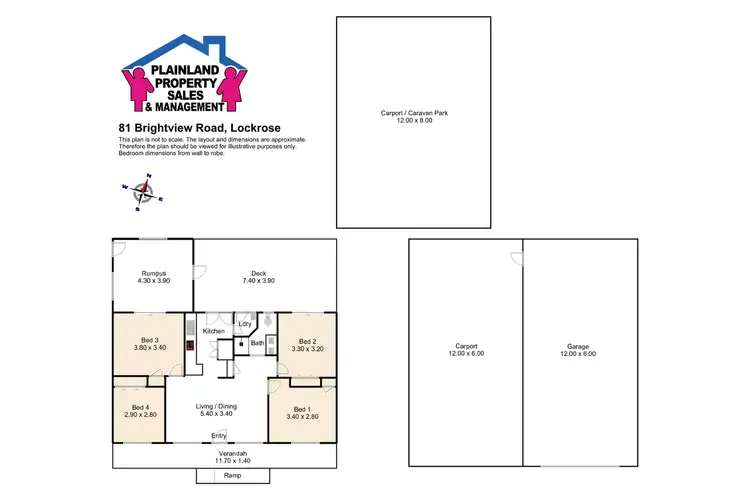 Floorplan of Homely house listing, 81 Brightview Rd Road, Lockrose QLD 4342