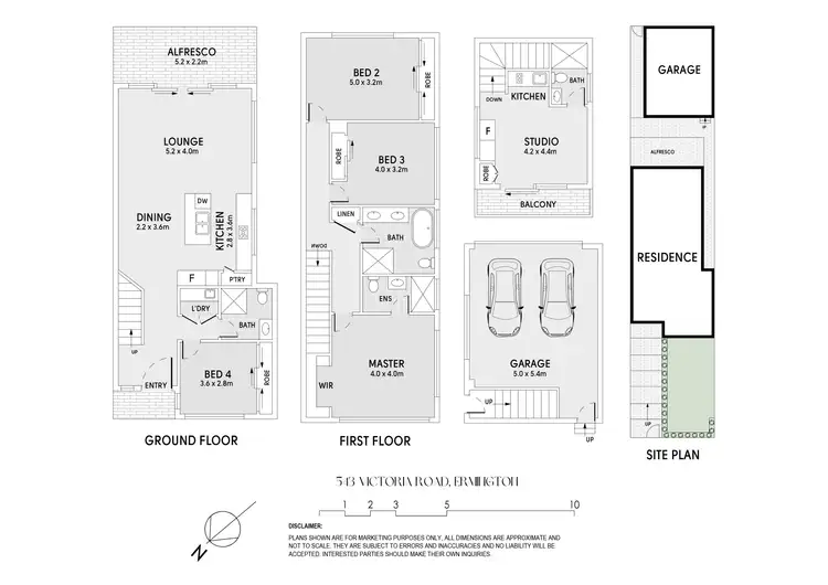 Floorplan of Homely semi-detached listing, 543 Victoria Road, Ermington NSW 2115