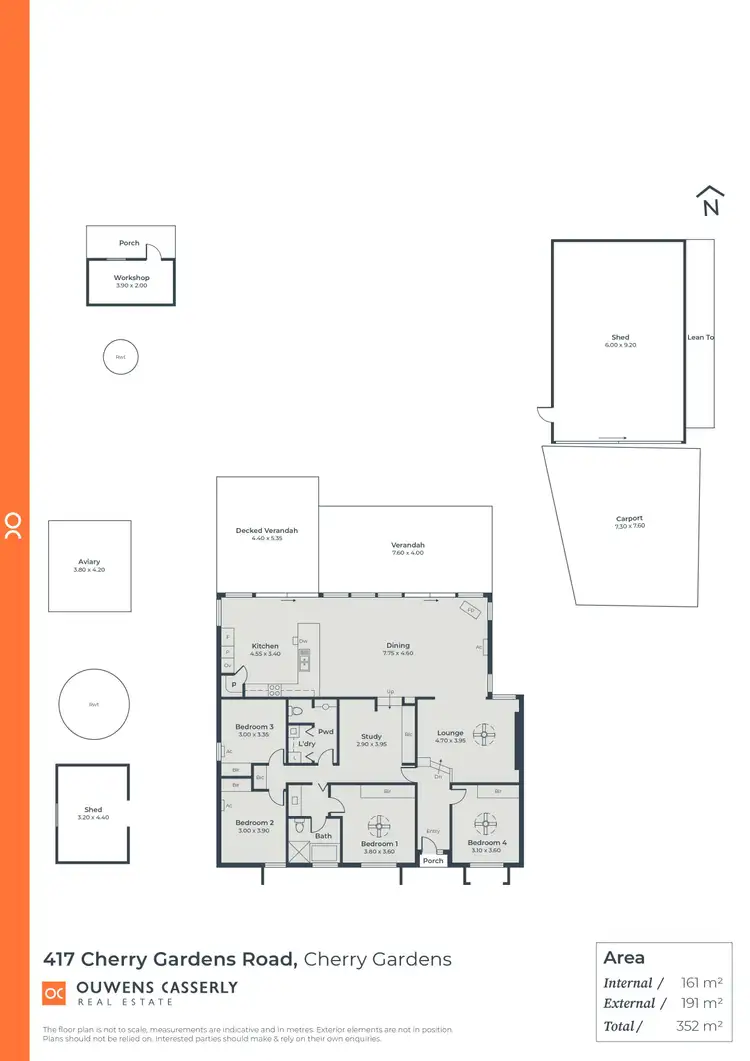 Floorplan of Homely house listing, 417 Cherry Gardens Road, Cherry Gardens SA 5157