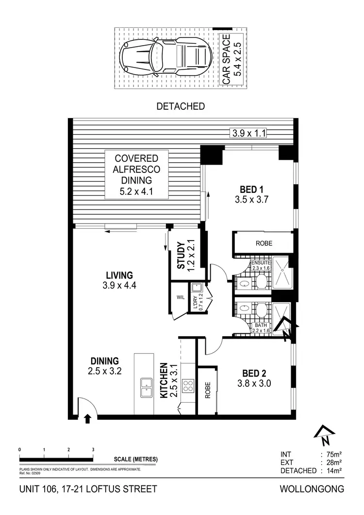 Floorplan of Homely unit listing, 106/17-21 Loftus Street, Wollongong NSW 2500
