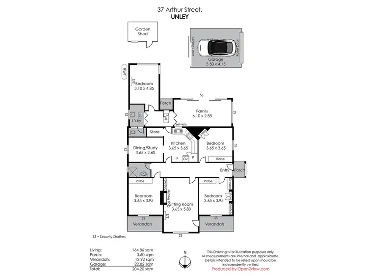 Floorplan of Homely house listing, 37 Arthur Street, Unley SA 5061