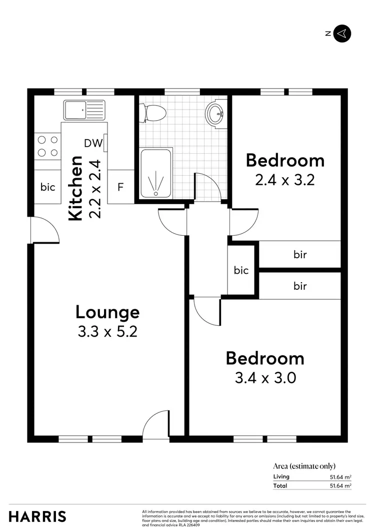Floorplan of Homely unit listing, 26/62 William Street, Norwood SA 5067