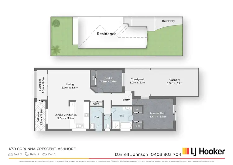 Floorplan of Homely house listing, 1/39 Corunna Crescent, Ashmore QLD 4214