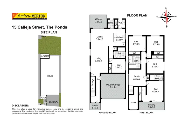 Floorplan of Homely house listing, 15 Calleja Street, The Ponds NSW 2769