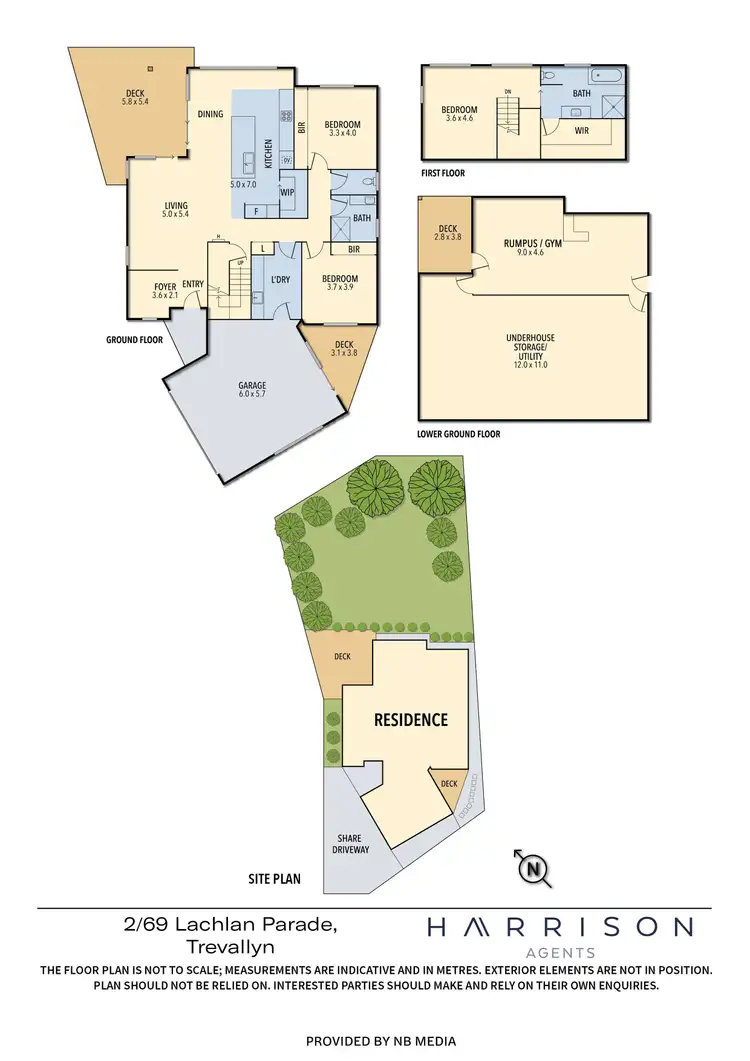 Floorplan of Homely townhouse listing, 2/69 Lachlan Parade, Trevallyn TAS 7250