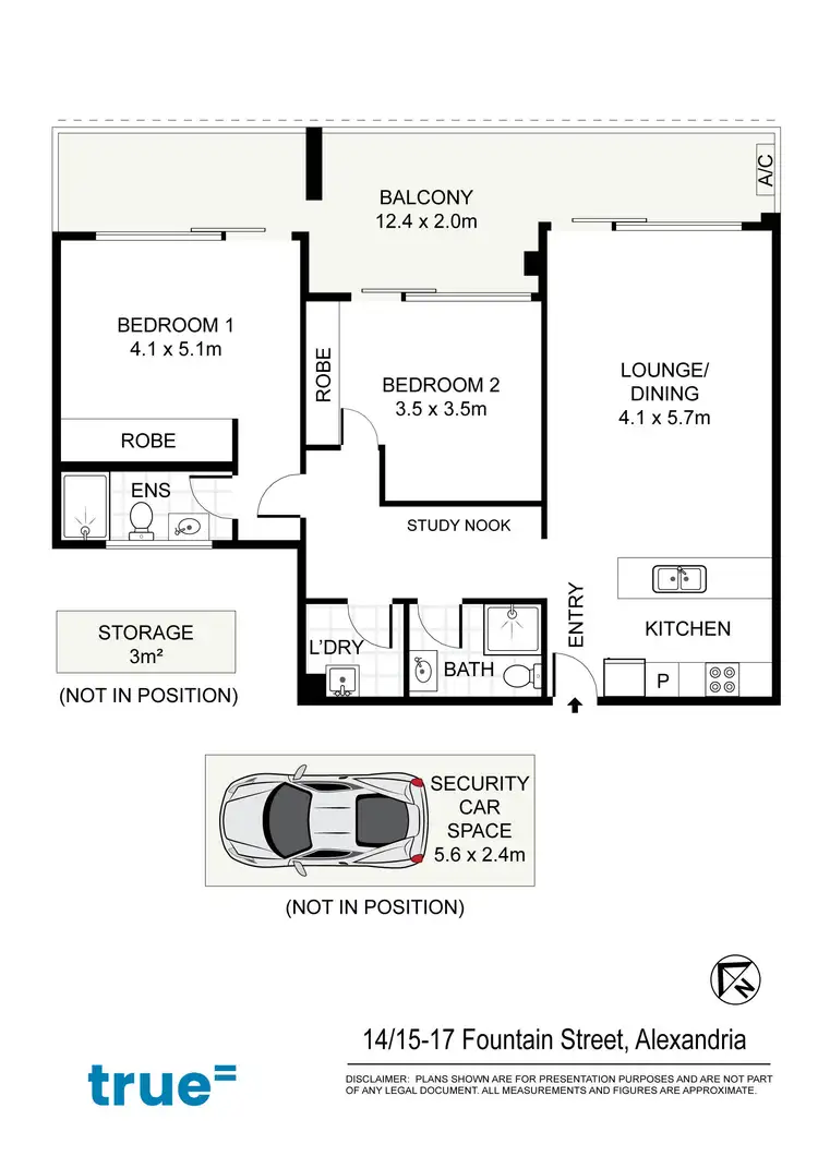Floorplan of Homely apartment listing, 14/15-17 Fountain Street, Alexandria NSW 2015