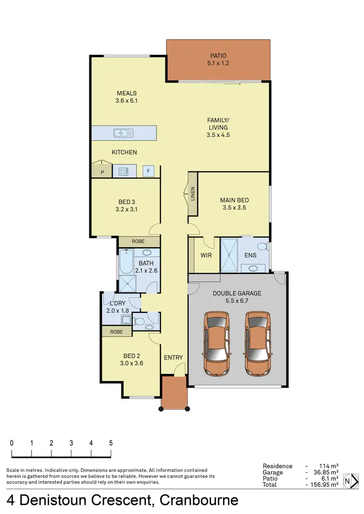 Floorplan of Homely house listing, 4 Denistoun Crescent, Cranbourne VIC 3977