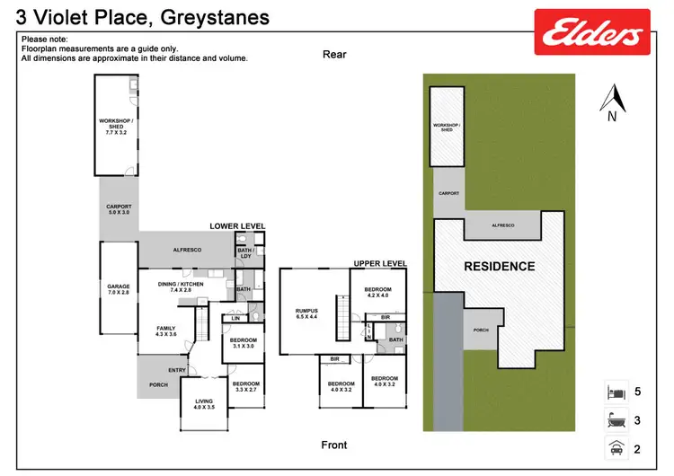Floorplan of Homely house listing, 3 Violet Place, Greystanes NSW 2145
