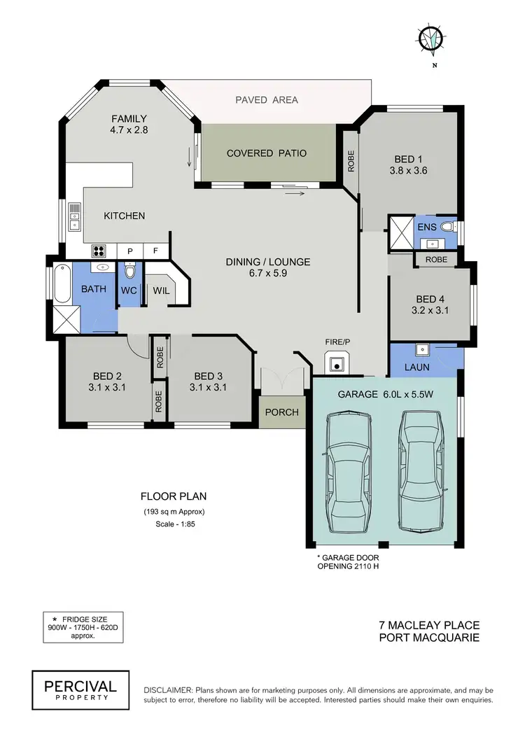 Floorplan of Homely house listing, 7 Macleay Place, Port Macquarie NSW 2444