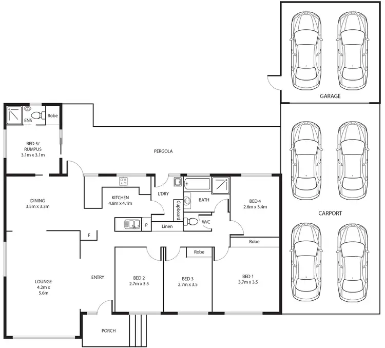 Floorplan of Homely house listing, 1 Strachan Place, Wanniassa ACT 2903