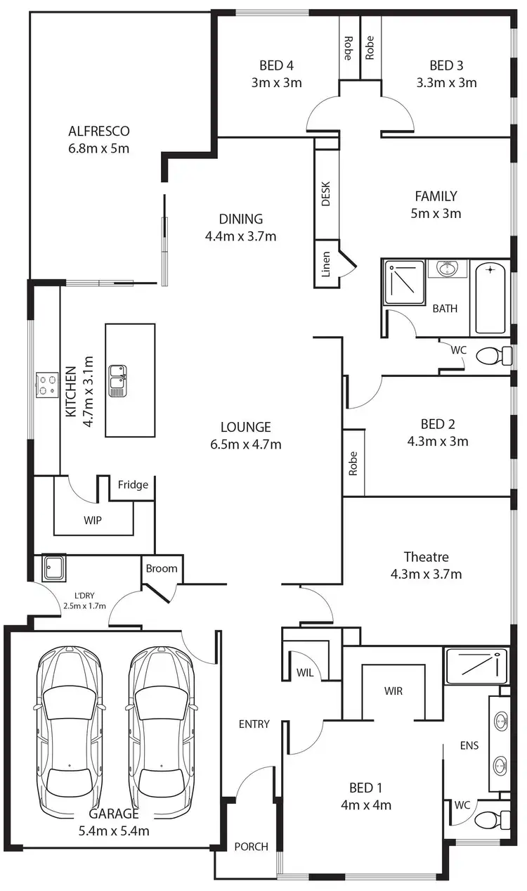 Floorplan of Homely house listing, 81 Povey Place, Breadalbane, Gunning NSW 2581
